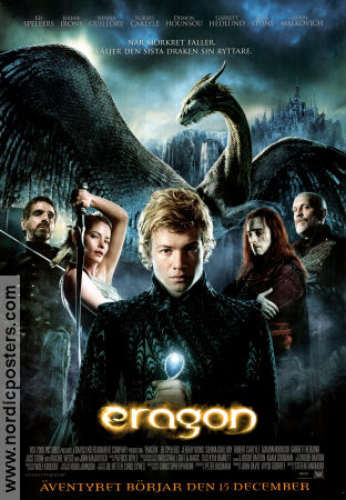Eragon 2006 poster Ed Speleers Sienna Guillory Jeremy Irons Stefen Fangmeier Dinosaurier och drakar