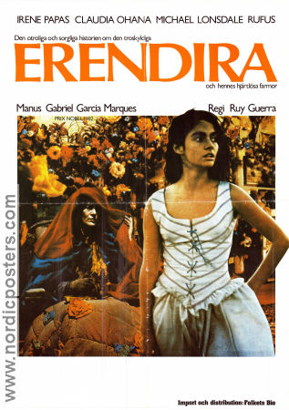 Erendira 1983 poster Irene Papas Ruy Guerra Filmen från: Mexico