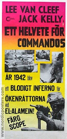 Ett helvete för Commandos 1969 poster Lee Van Cleef Dario Argento Krig