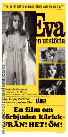 Eva den utstötta 1969 poster Solveig Andersson Torgny Wickman