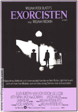 Exorcisten 1973 poster Max von Sydow Ellen Burstyn Linda Blair William Friedkin Religion