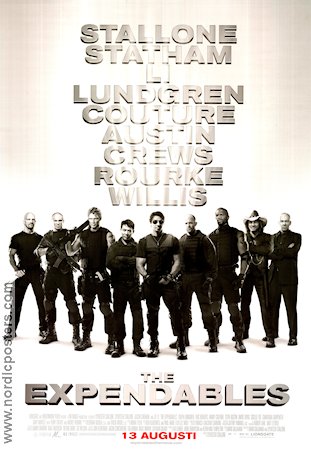 The Expendables 2010 poster Sylvester Stallone Dolph Lundgren Jason Statham