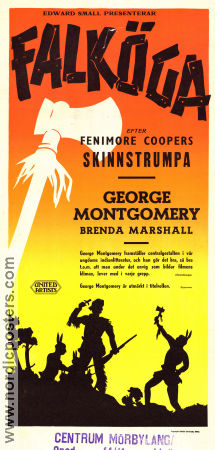 Falköga 1950 poster George Montgomery Brenda Marshall Glenn Langan Phil Karlson