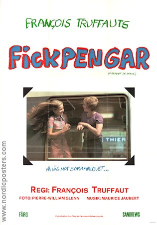 Fickpengar 1977 poster Georges Desmouceaux Francois Truffaut Tåg
