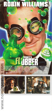 Flubber 1997 poster Robin Williams Marcia Gay Harden Les Mayfield Glasögon