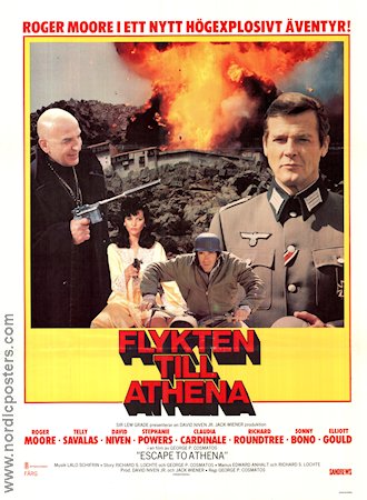 Flykten till Athena 1979 poster Roger Moore Telly Savalas David Niven George P Cosmatos