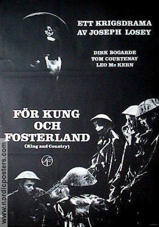 För kung och fosterland 1965 poster Dirk Bogarde Krig