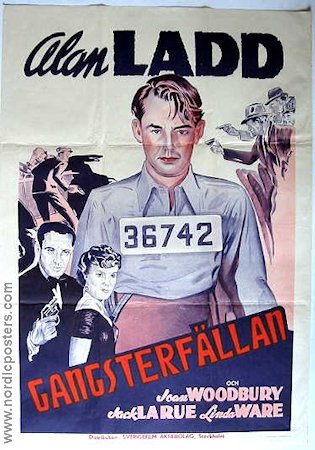 Gangsterfällan 1941 poster Alan Ladd Joan Woodbury