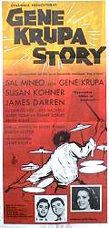 Gene Krupa Story 1960 poster Sal Mineo James Darren Jazz