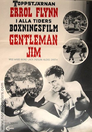 Gentleman Jim 1943 poster Errol Flynn Alexis Smith Boxning