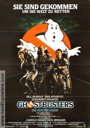 Ghostbusters 1984 poster Rick Moranis Bill Murray Dan Aykroyd Sigourney Weaver Harold Ramis