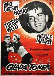 Glada toner 1961 poster Fabian Bing Crosby Tuesday Weld Rock och pop