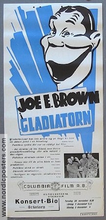 Gladiatorn 1938 poster Joe E Brown