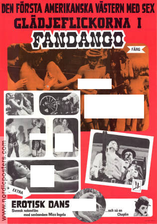 Glädjeflickorna i Fandango 1970 poster James Whitworth Shawn Devereaux Tony Vorno John Hayes