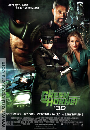 The Green Hornet 2011 poster Seth Rogen Jay Chou Christoph Waltz Michel Gondry