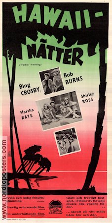 Hawaiinätter 1937 poster Bing Crosby