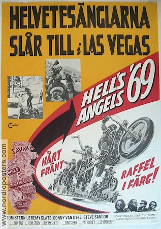 Helvetesänglarna slår till i Las Vegas 1969 poster Tom Stern Lee Madden Motorcyklar