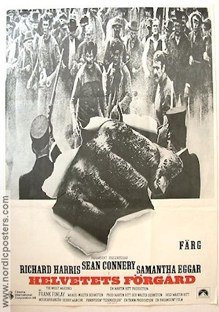 Helvetets förgård 1970 poster Richard Harris Sean Connery Samantha Eggar Martin Ritt