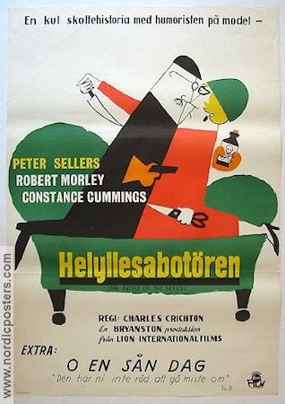 Helyllesabotören 1960 poster Peter Sellers Konstaffischer