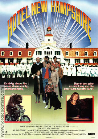 The Hotel New Hampshire 1984 poster Rob Lowe Jodie Foster Beau Bridges Tony Richardson Text: John Irving