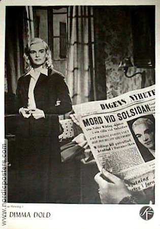 I dimma dold 1953 poster Sonja Wigert Eva Henning