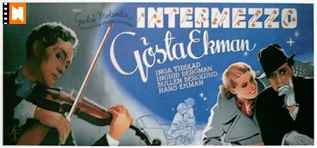 Intermezzo 1936 poster Ingrid Bergman Gösta Ekman Inga Tidblad Gustav Molander Eric Rohman art Instrument Hitta mer: Large poster