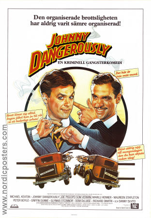 Johnny Dangerously 1984 poster Michael Keaton Joe Piscopo Marilu Henner Amy Heckerling