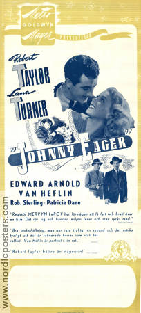 Johnny Eager 1941 poster Robert Taylor Lana Turner Edward Arnold Mervyn LeRoy
