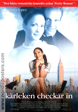 Kärleken checkar in 2002 poster Jennifer Lopez Ralph Fiennes Natasha Richardson Wayne Wang Romantik