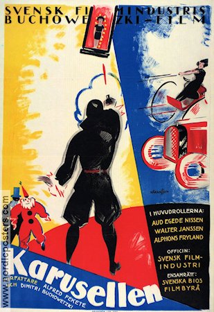 Karusellen 1923 poster Aud Egede-Nissen