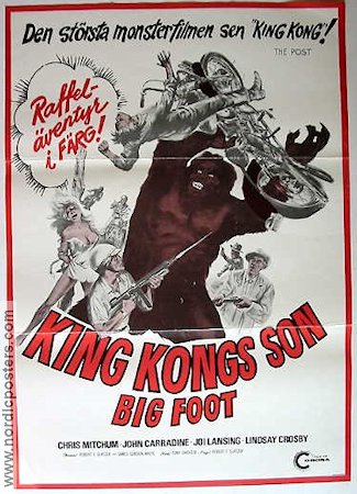 King Kongs son 1977 poster John Carradine Motorcyklar