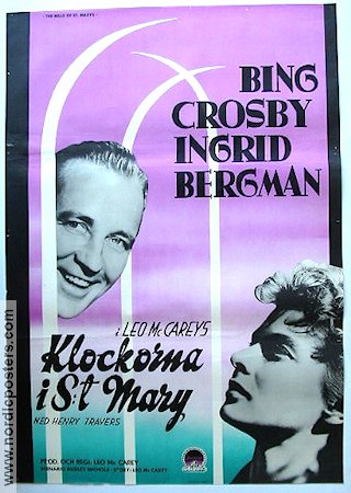 Klockorna i S:t Mary 1946 poster Bing Crosby Ingrid Bergman