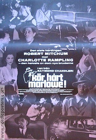 Kör hårt Marlowe 1976 poster Robert Mitchum Text: Raymond Chandler