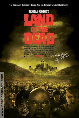 Land of the Dead 2005 poster John Leguizamo Asia Argento Simon Baker George A Romero