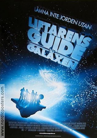 Liftarens guide till galaxen 2005 poster Sam Rockwell Garth Jennings Text: Douglas Adams