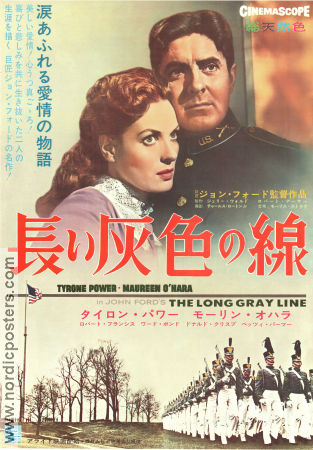 The Long Gray Line 1955 poster Tyrone Power Maureen O´Hara Robert Francis John Ford