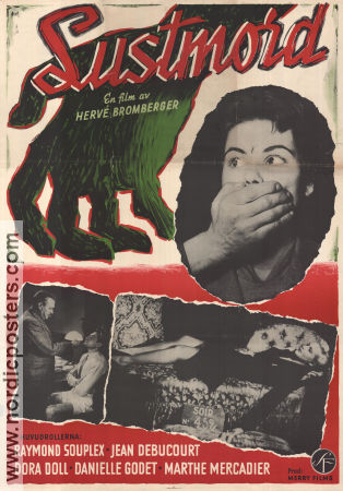 Lustmord 1952 poster Raymond Souplex Jean Debucourt Dora Doll Hervé Bromberger