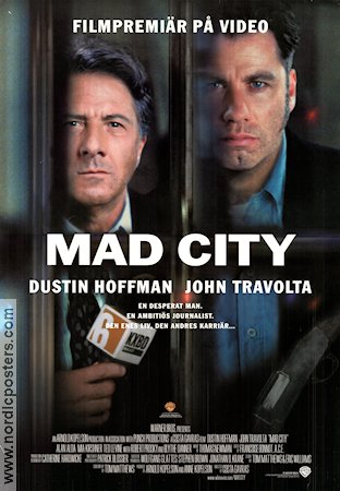 Mad City 1997 poster Dustin Hoffman John Travolta Alan Alda Costa-Gavras