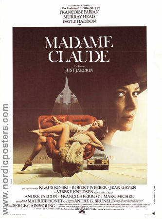 Madame Claude 1977 poster Francoise Fabian Dayle Haddon Murray Head Klaus Kinski Just Jaeckin