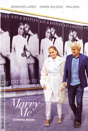 Marry Me 2022 poster Jennifer Lopez Owen Wilson Maluma Kat Coiro Romantik