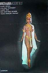 Mata Hari Agent H21 1964 poster Jeanne Moreau Francois Truffaut Damer Agenter