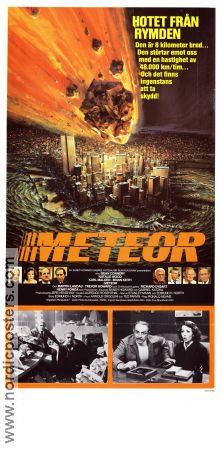 Meteor 1979 poster Sean Connery Natalie Wood Karl Malden Ronald Neame