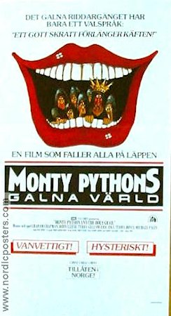 Monty Pythons galna värld 1975 poster Graham Chapman John Cleese Terry Gilliam Hitta mer: Monty Python