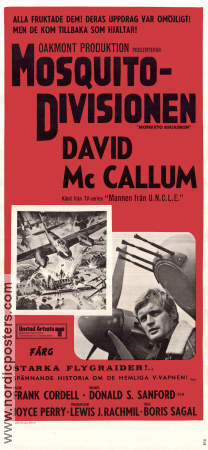 Mosquitodivisionen 1969 poster David McCallum Suzanne Neve Charles Gray Boris Sagal Flyg Krig