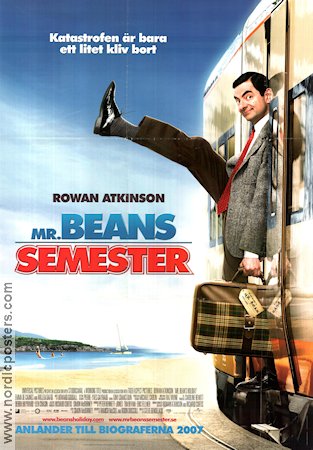 Mr Beans semester 2007 poster Rowan Atkinson Mr Bean Tåg Strand Resor