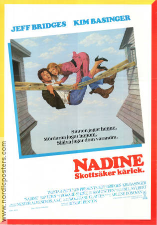 Nadine 1987 poster Jeff Bridges Kim Basinge Rip Torn Robert Benton