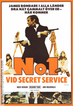No 1 vid secret service 1977 poster Nicky Henson Richard Todd Aimi MacDonald Lindsay Shonteff
