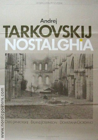 Nostalghia 1983 poster Oleg Yankovskiy Erland Josephson Andrei Tarkovsky Ryssland