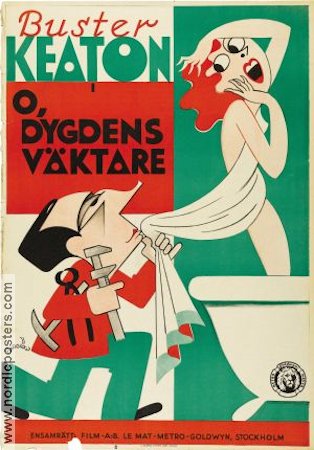 O dygdens väktare 1932 poster Buster Keaton