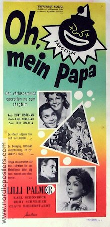 Oh Mein Papa 1958 poster Lilli Palmer Musikaler